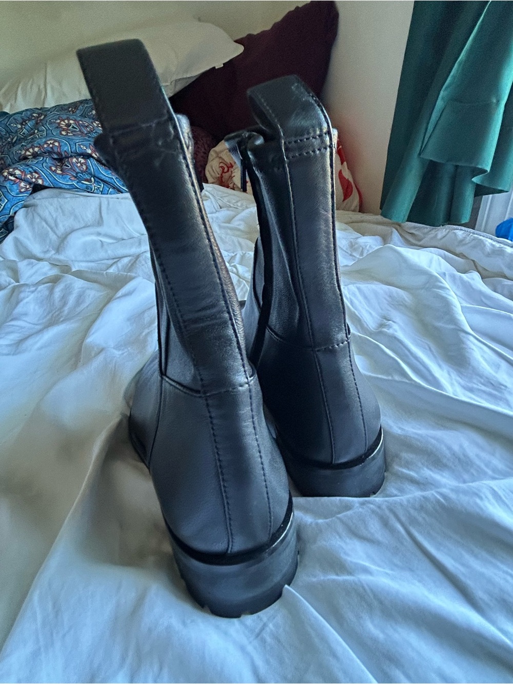 Loeffler Randall Black Leather Ankle Boots - Picture 5 of 7